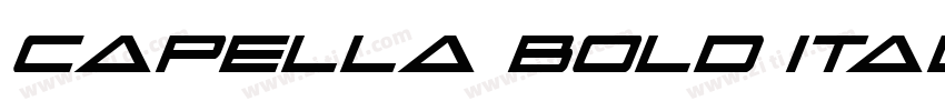 Capella Bold Italic 字体转换